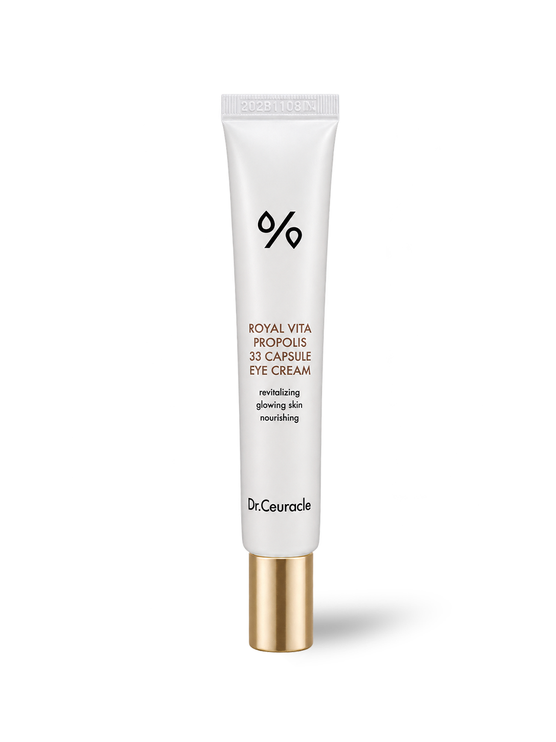 Crème contour des yeux à la propolis et vitamine C Royal Vita Propolis Dr Ceuracle, 20 ml, tube et applicateur, vue de face