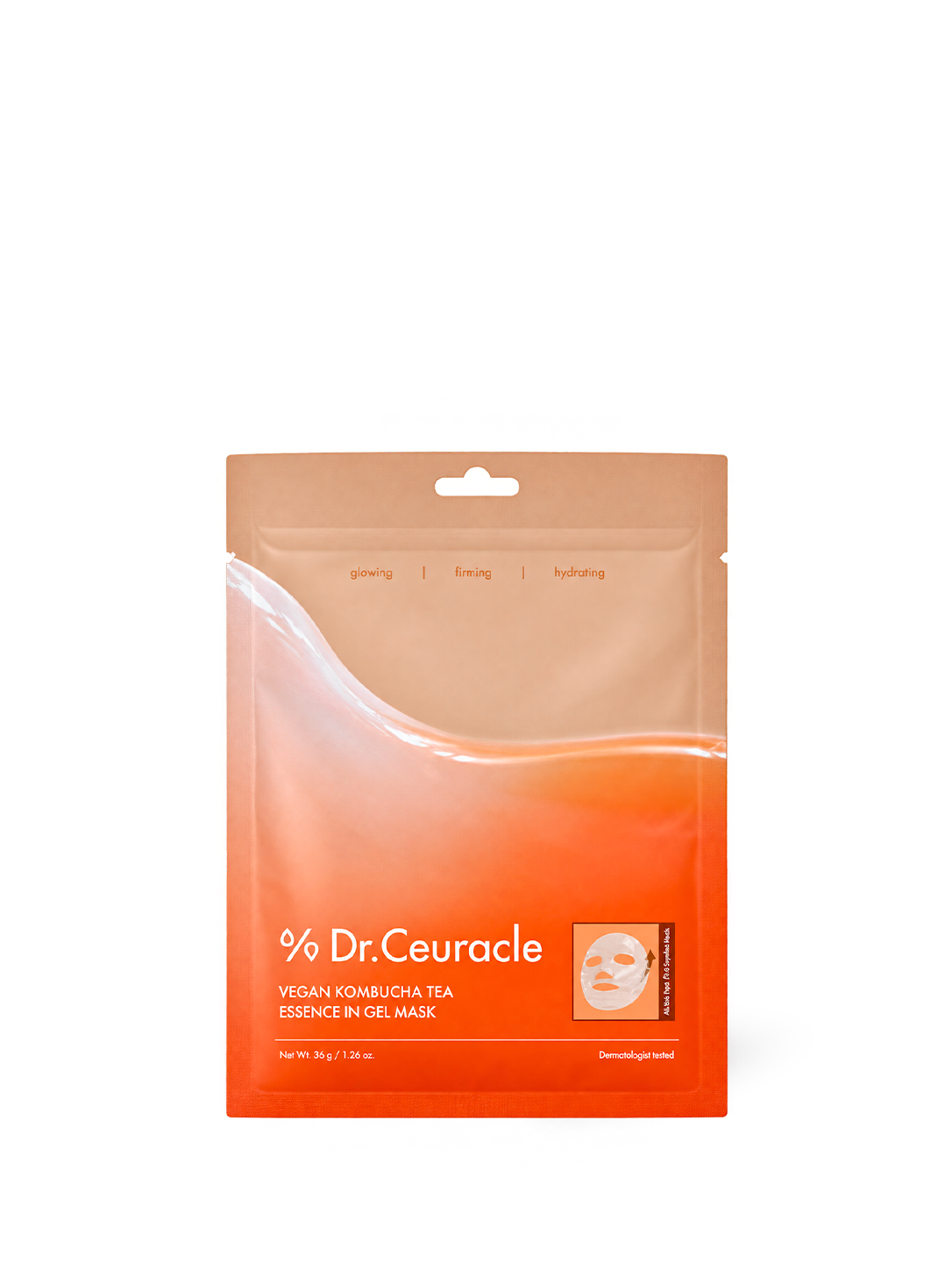 Masque gel au kombucha Vegan Kombucha Tea Essence in Gel Mask Dr Ceuracle, vue de face