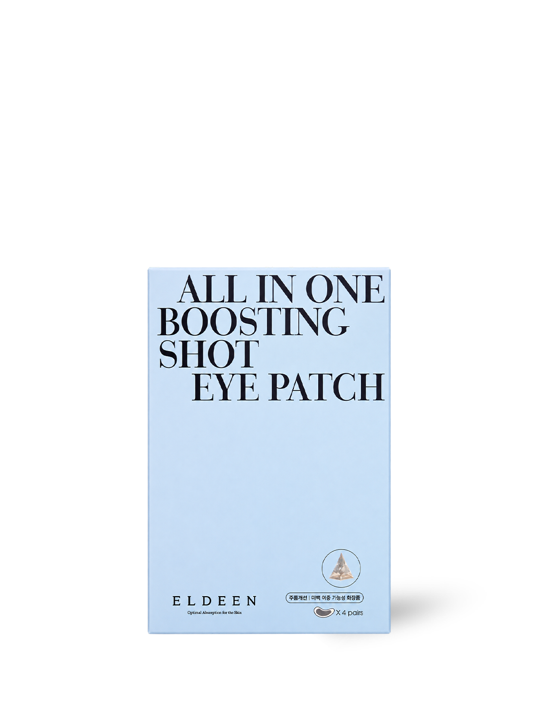 Patchs yeux microdart anti-rides ELDEEN, 4 paires, boîte, vue de face