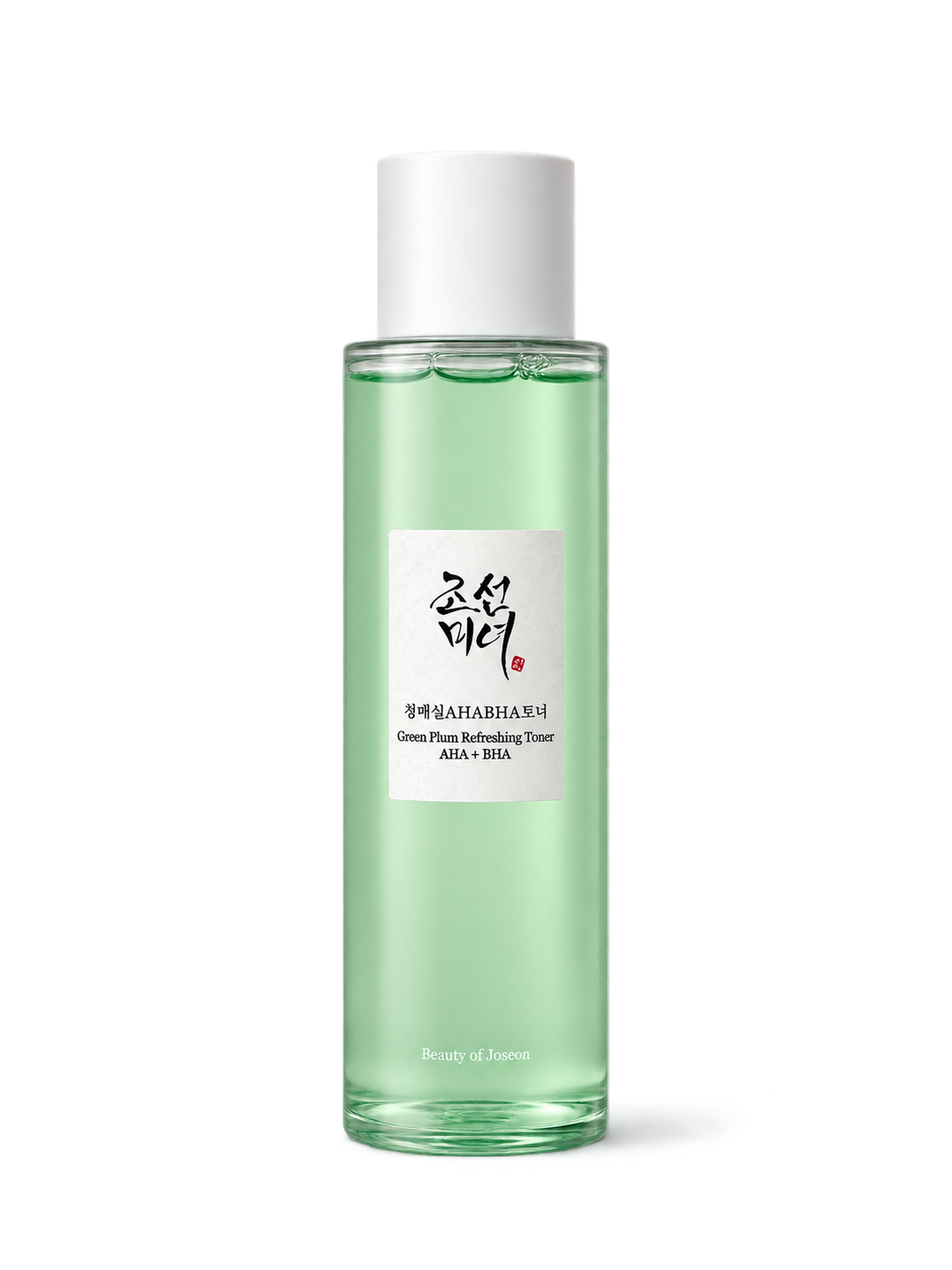 Lotion tonique Green Plum AHA + BHA Beauty of Joseon, 150 ml, flacon en gros plan