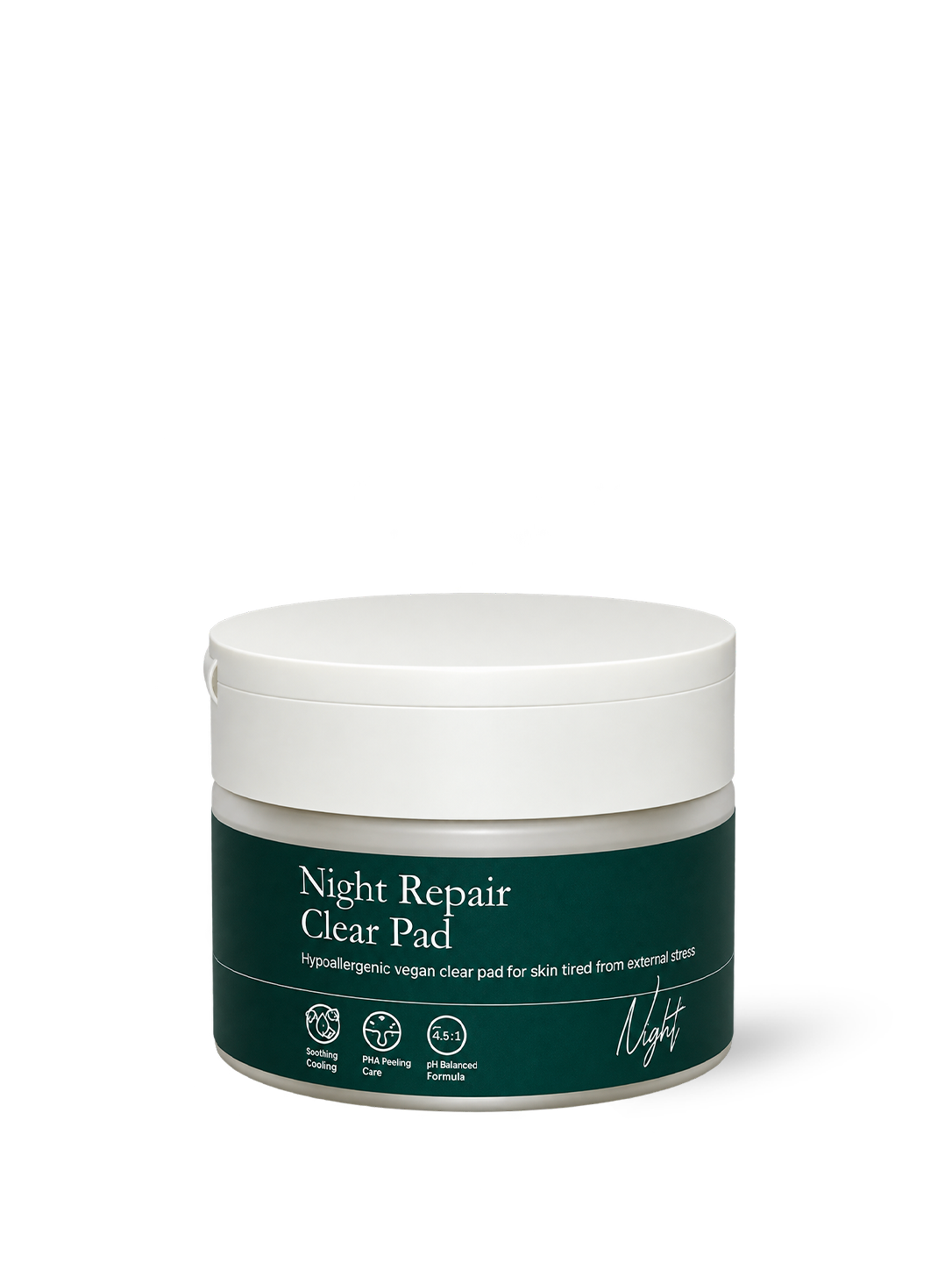 Pads de nuit Night Repair Clear Pads NOAV, vue de face