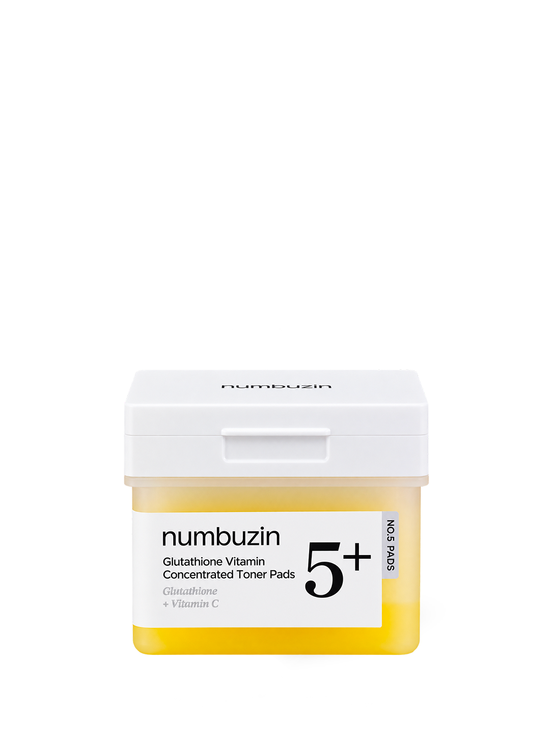 Disques No.5+ Glutathione Vitamin-Niacinamide Numbuzin, 70 disques, vue de face